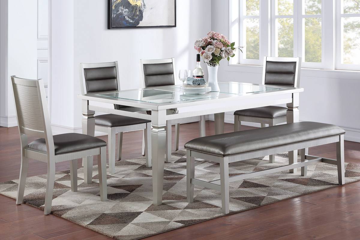 Poundex F2587 Dining Set - 6 Piece