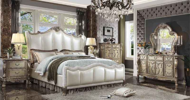 Dresden II Bedroom Collection Acme 27820 - Gold Patina