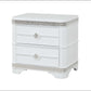 Amani White Nightstand 1075CHAMA