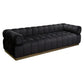 Image Black Velvet Sofa