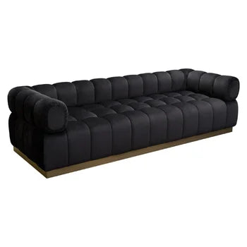 Image Black Velvet Sofa