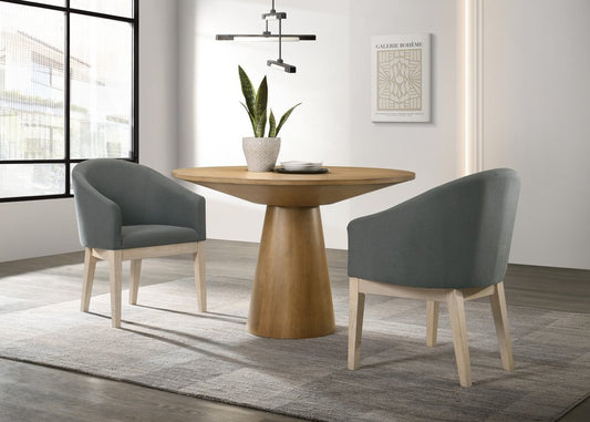 Jasper 3 Pc Dining Set - Driftwood Finish