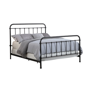 Livingston Panel Metal Bed Dark Bronze