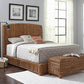 Coaster Furniture Laughton Bed - Cama tejida con hojas de plátano