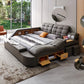 Muebles artesanales 9012 Cama tamaño queen - Gris