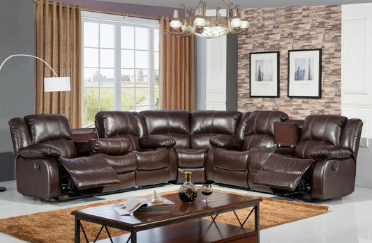 SF3592 McFerran 3 Pc Brown Sectional