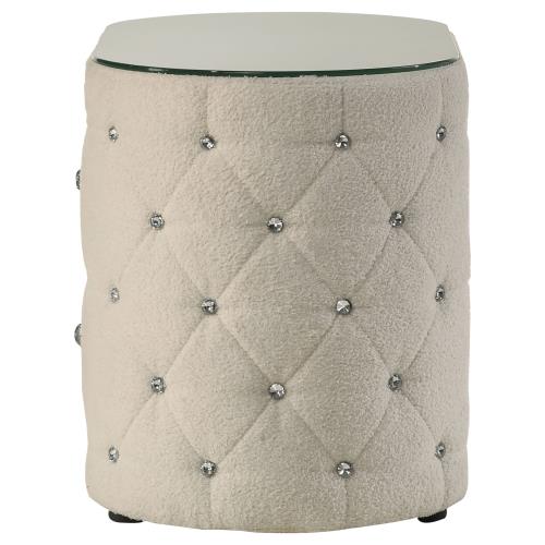 Sonya 360122 Boucle Upholstered Nightstand