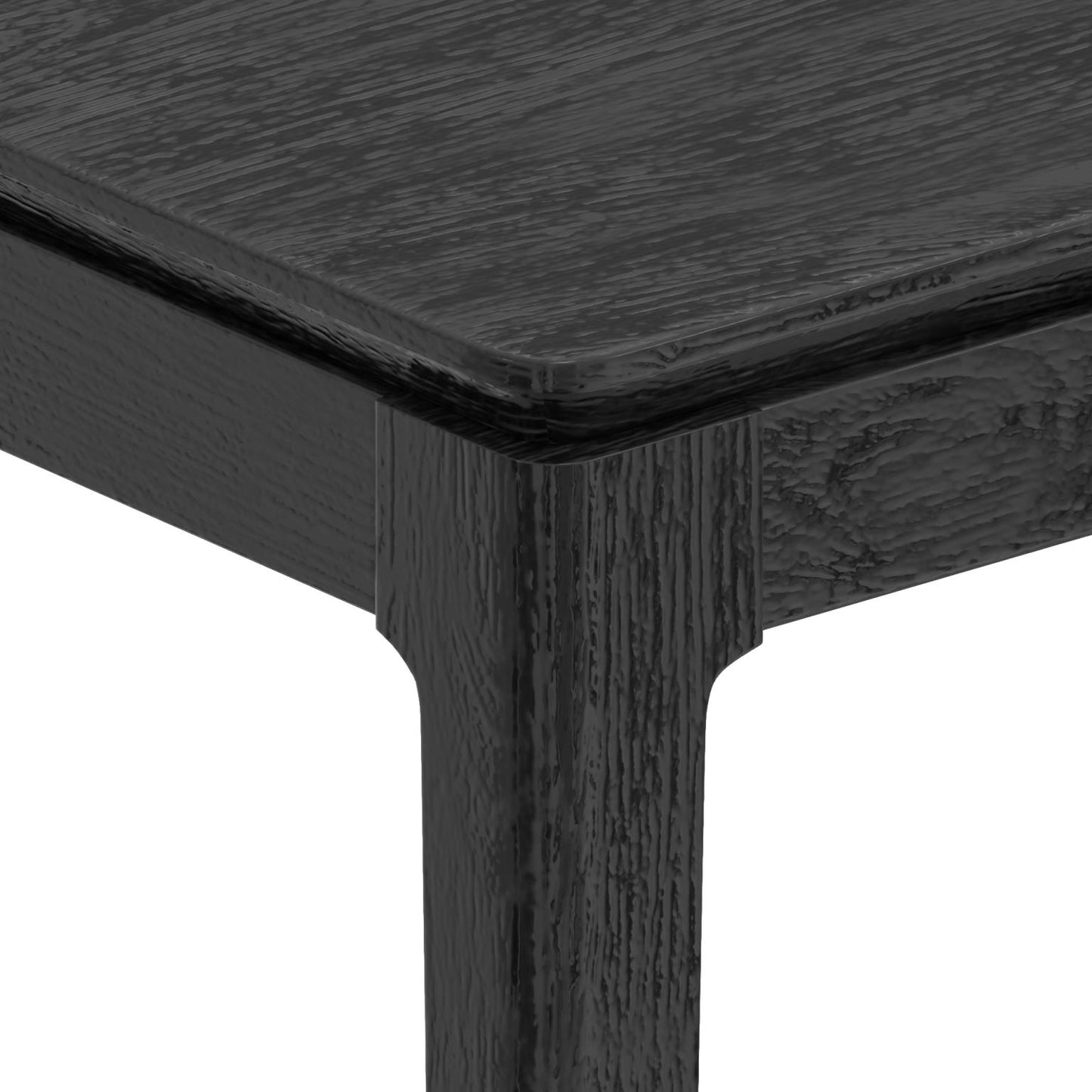 Juego de comedor rectangular Alpine Furniture Cove - Negro vintage