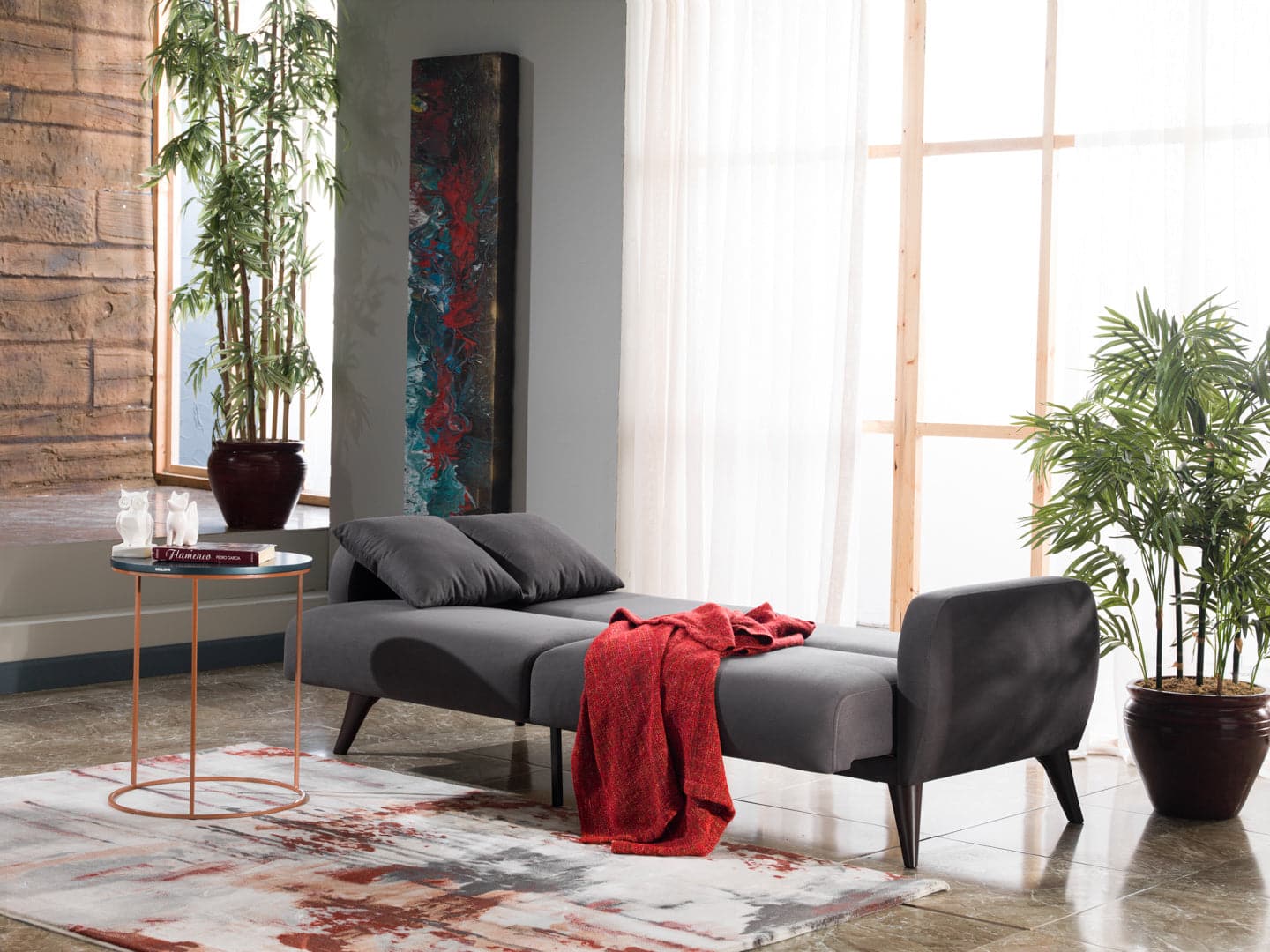 Flexy Sofa in a Box - Zigana Charcoal