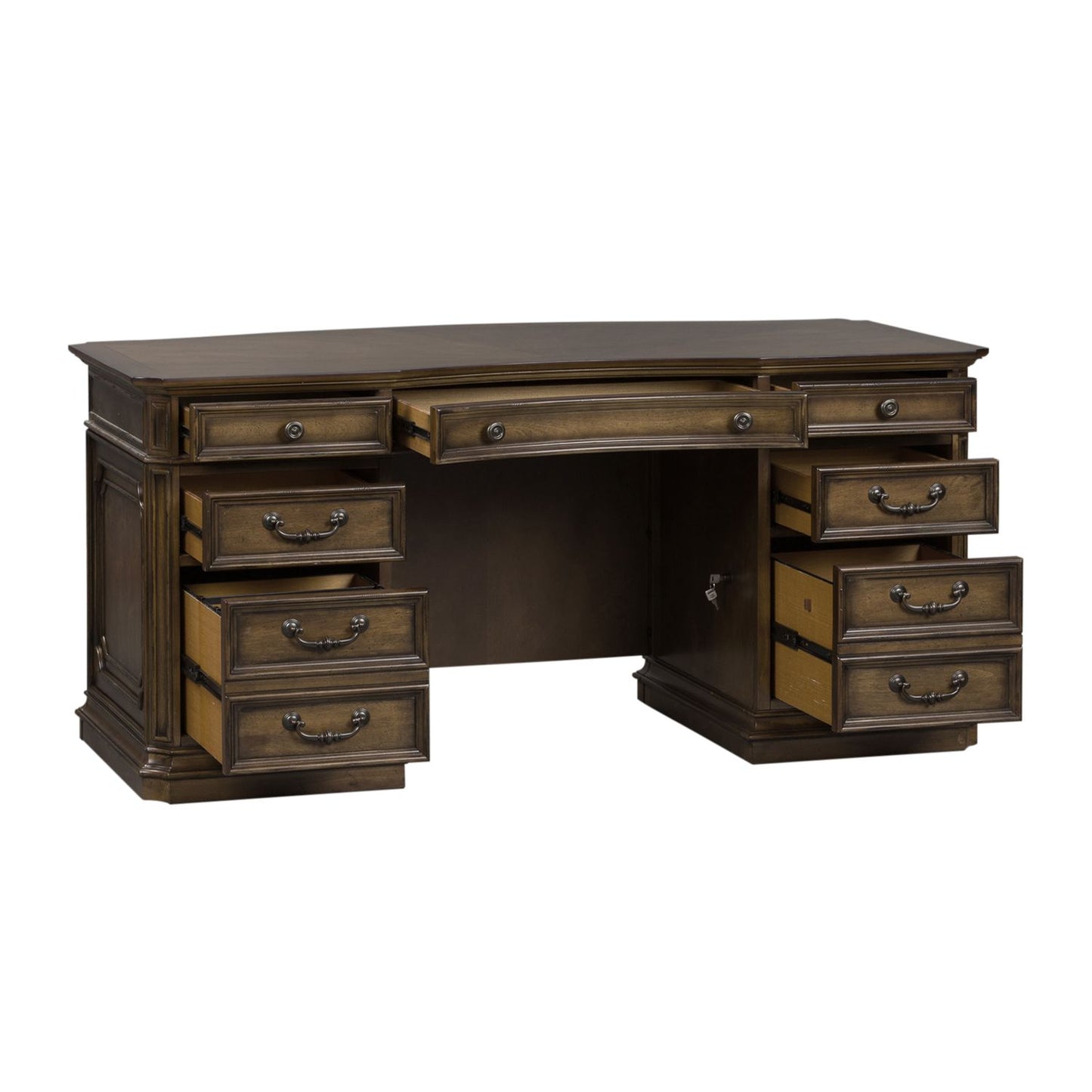 Amelia Executive Desk & Credenza + Hutch