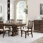 Cosmos Furniture Rita 7 Pc Dining Set Cherry