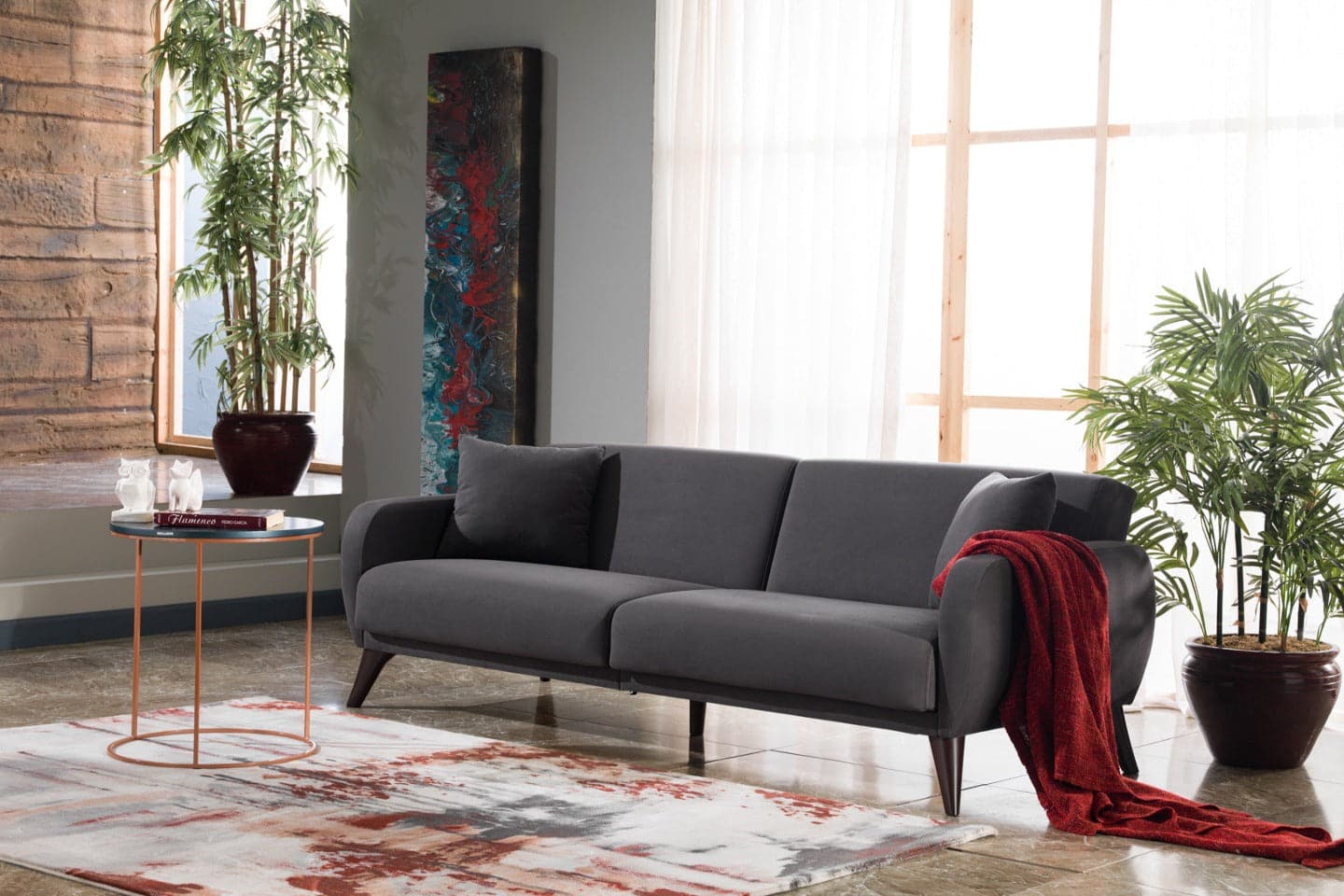 Flexy Sofa in a Box - Zigana Charcoal