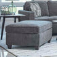 McCord Dark Grey Ottoman 509348