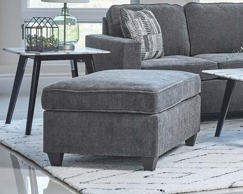 McCord Dark Grey Ottoman 509348