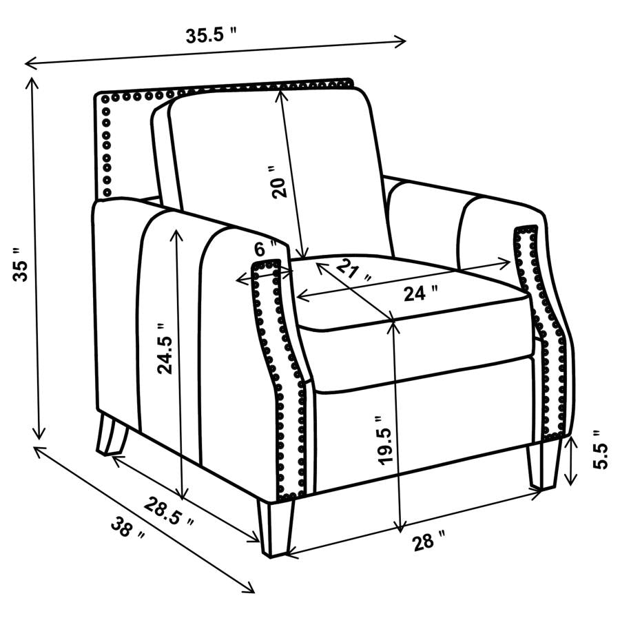 Sillón tapizado Leaton 509443