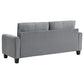 Davis 2 Pc Grey Upholstered Sofa Collection