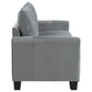 Davis 2 Pc Grey Upholstered Sofa Collection