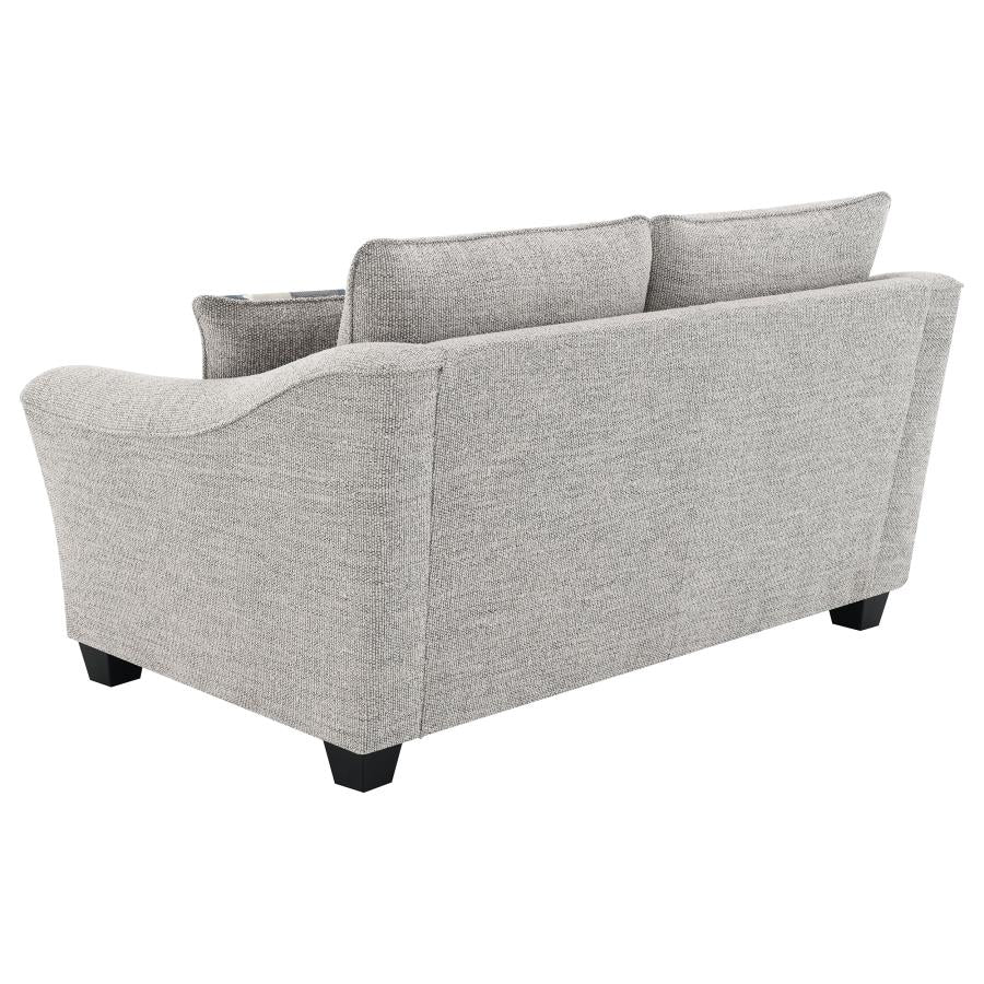 Tomkins Boucle Upholstered Sofa Set Light Grey