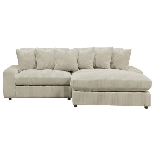 Blaine 2 Pc Reversible Sectional - Sand Fabric