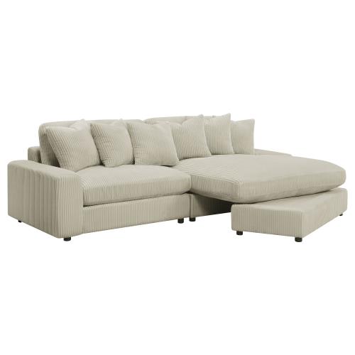 Blaine 2 Pc Reversible Sectional - Sand Fabric