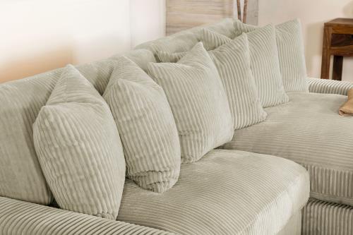 Blaine 2 Pc Reversible Sectional - Sand Fabric