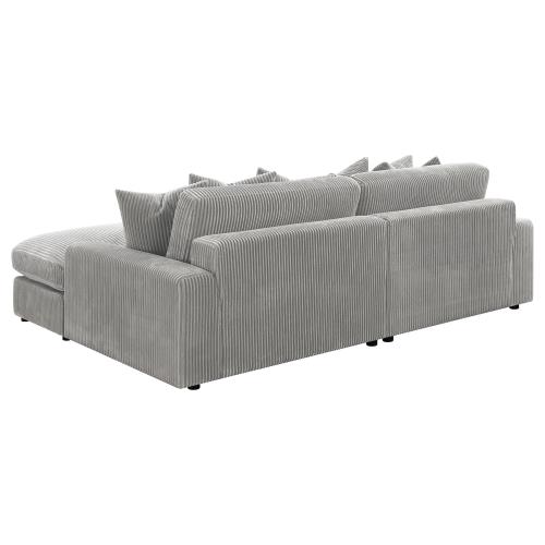 Blaine 2 Pc Reversible Sectional - Fog or Sand