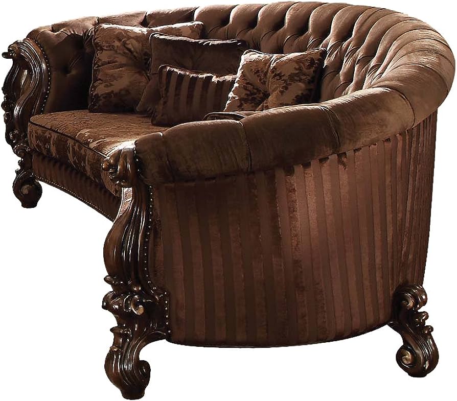 Versailles 52080 Sofa Collection - Brown Velvet