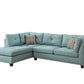 Laurissa 54390 Sectional - Light Teal