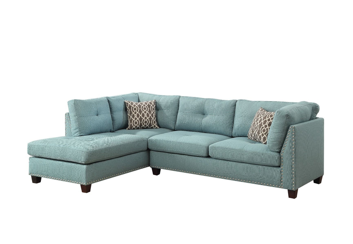 Laurissa 54390 Sectional - Light Teal