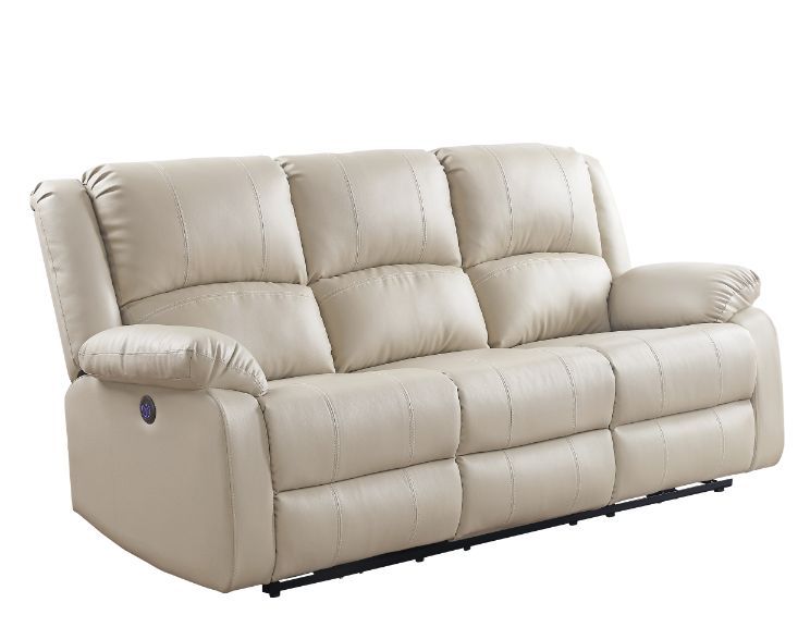 Zuriel Power Sofa 54610 - Beige PU