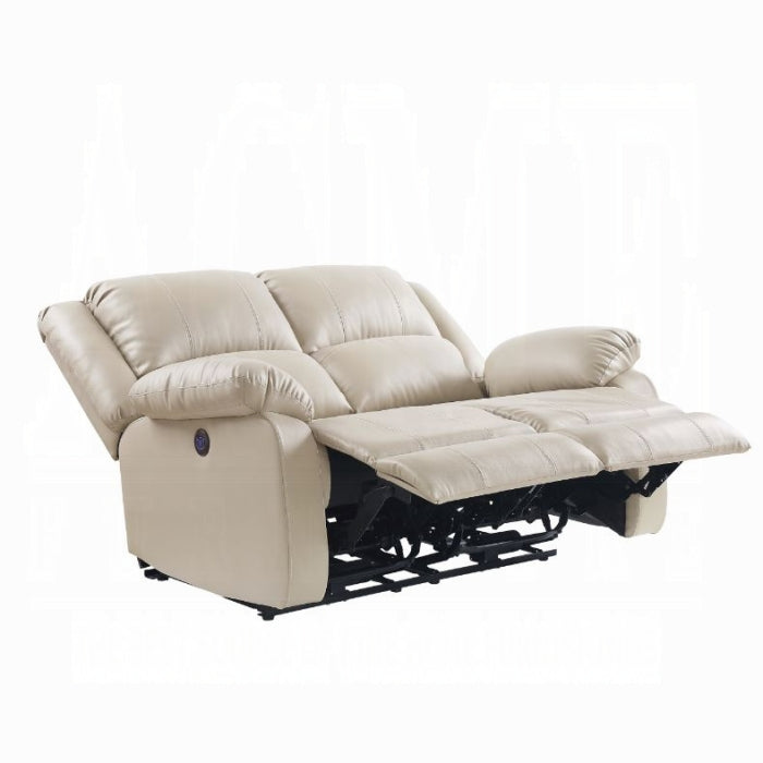 Zuriel Power Loveseat 54611 - Beige PU