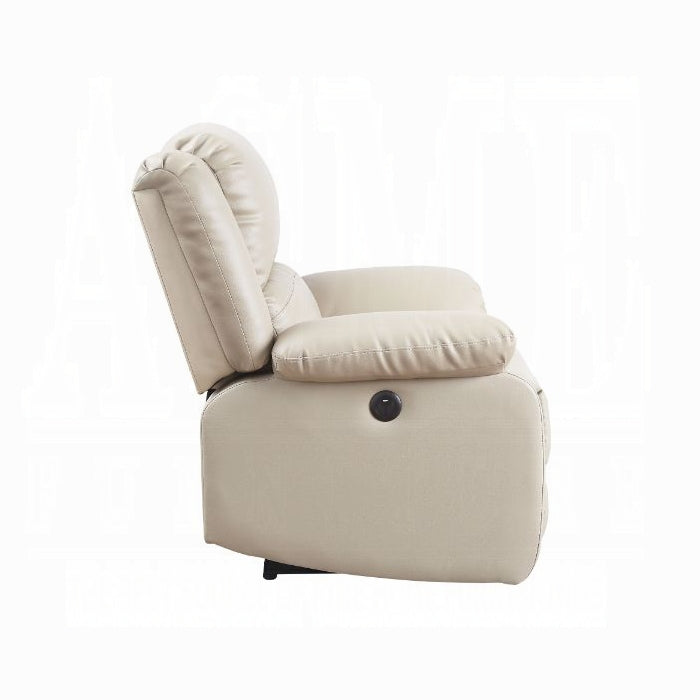 Zuriel Power Loveseat 54611 - Beige PU