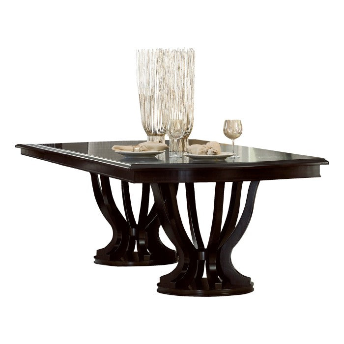 Juego de comedor con pedestal doble Savion 5494 de Homelegance