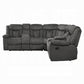 Rylan Dark Brown Motion Sectional - Storage Consoles