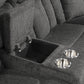 Rylan Dark Brown Motion Sectional - Storage Consoles