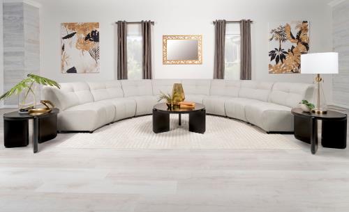 Charlotte 8-Piece Curved Sectional Ivory 551300