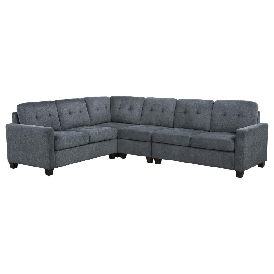 Georgina 4-Pc Upholstered Modular Sectional Sofa