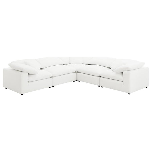 Raleigh Modular Boucle Ivory Sectional 551751