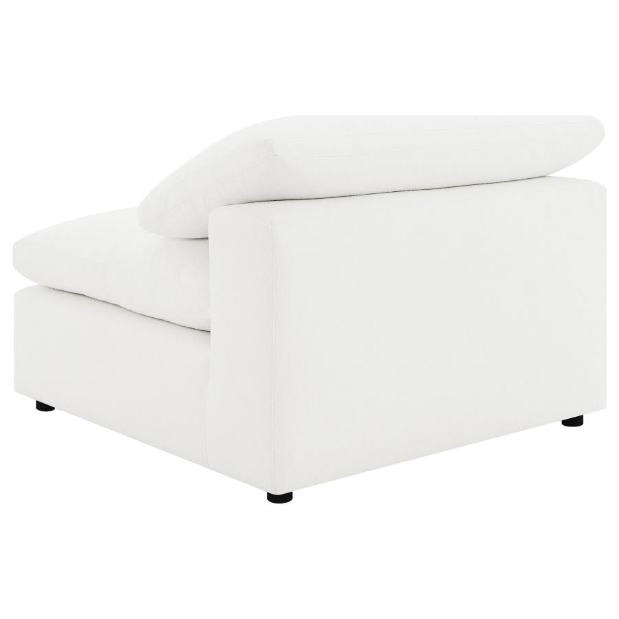 Raleigh Ivory Boucle Armless Chair 551751