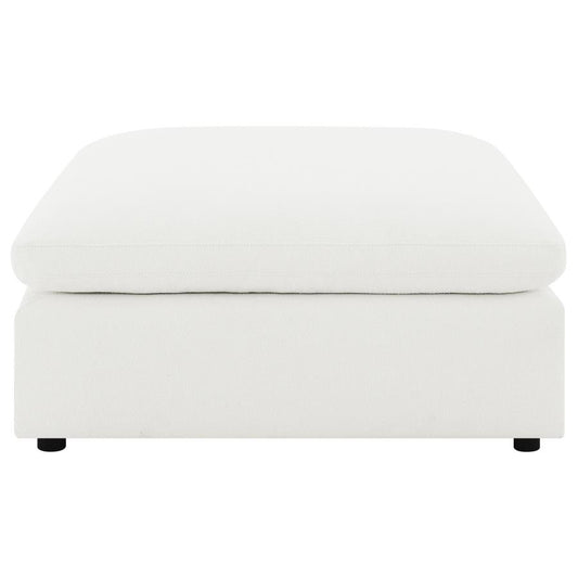 Raleigh Ivory Boucle Ottoman 551753