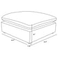 Raleigh Ivory Boucle Ottoman 551753