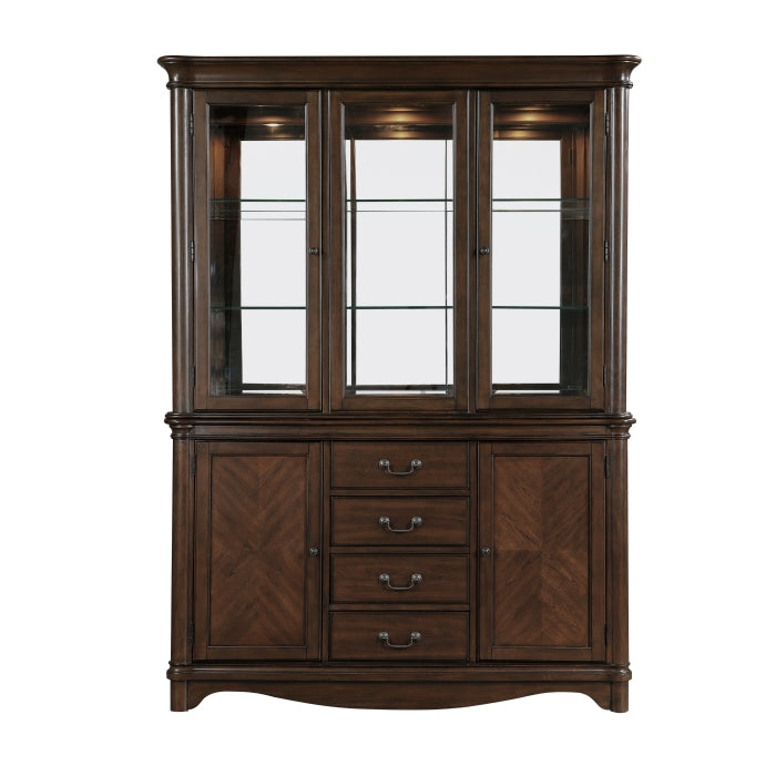 Rexford Cherry Finish Buffet & Hutch 5615-50