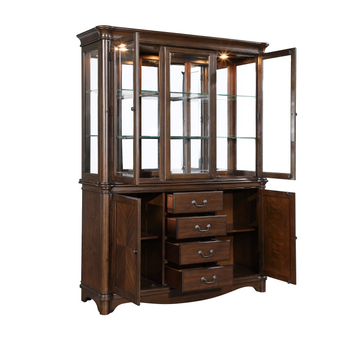 Rexford Cherry Finish Buffet & Hutch 5615-50