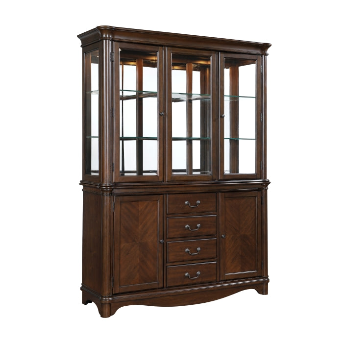 Rexford Cherry Finish Buffet & Hutch 5615-50