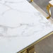 RDT316GM Marble Table Dining Set by Artisan