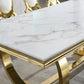 RDT316GM Marble Table Dining Set by Artisan