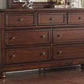 McFerran B608 Cherry Finish 4 Pc Bedroom Set