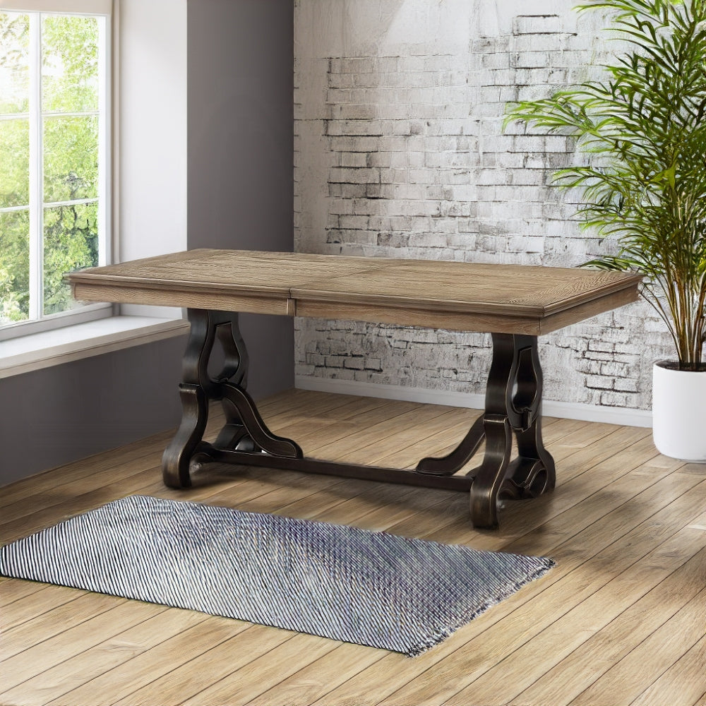 Nathaniel 62330 Dining Collection - Fabric & Maple Finish