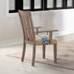 Nathaniel 62330 Dining Collection - Fabric & Maple Finish