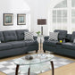 F6411 Sofa & Loveseat w/USB Console by Poundex